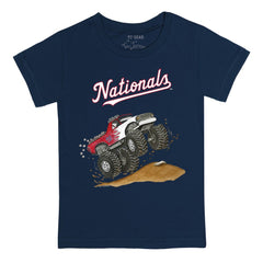 Washington Nationals Tiny Turnip Youth Monster Truck T-Shirt - Navy T-shirts