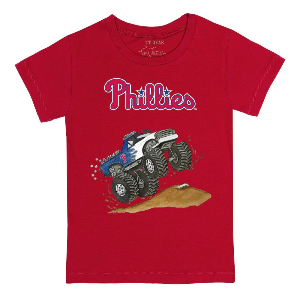 Philadelphia Phillies Tiny Turnip Youth Monster Truck T-Shirt - Red T-shirts
