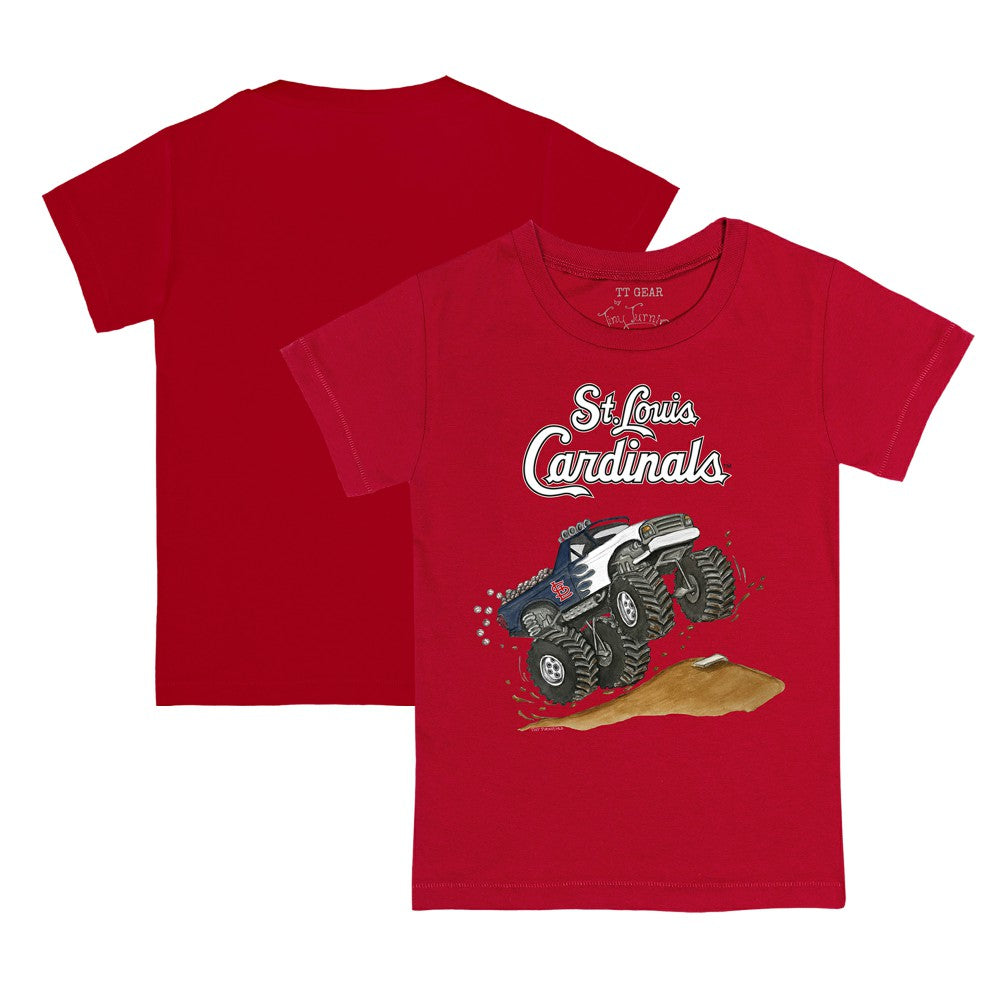 St. Louis Cardinals Tiny Turnip Youth Monster Truck T-Shirt - Red T-shirts