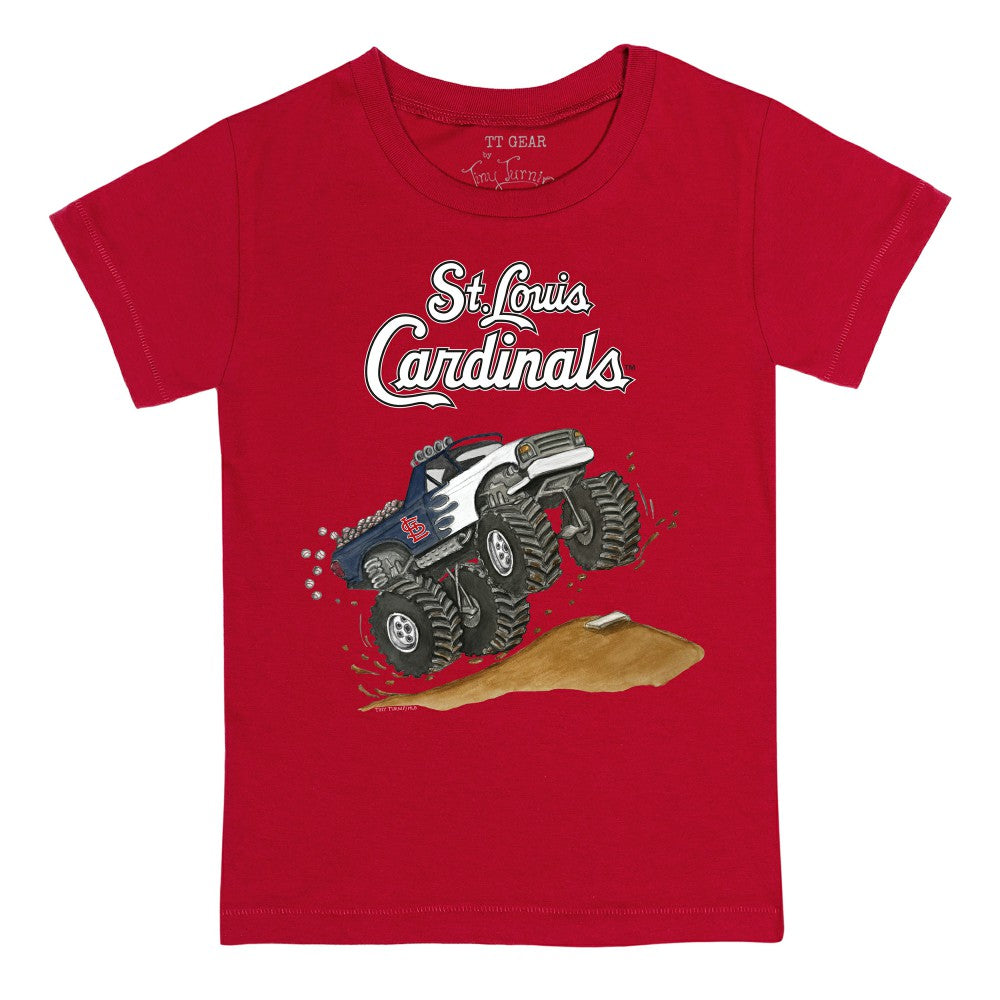 St. Louis Cardinals Tiny Turnip Youth Monster Truck T-Shirt - Red T-shirts