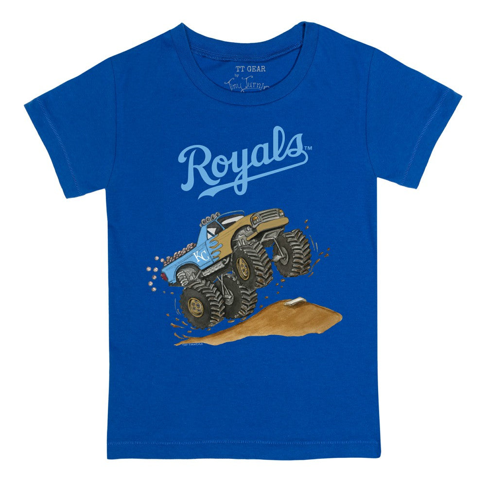 Kansas City Royals Tiny Turnip Youth Monster Truck T-Shirt - Royal T-shirts