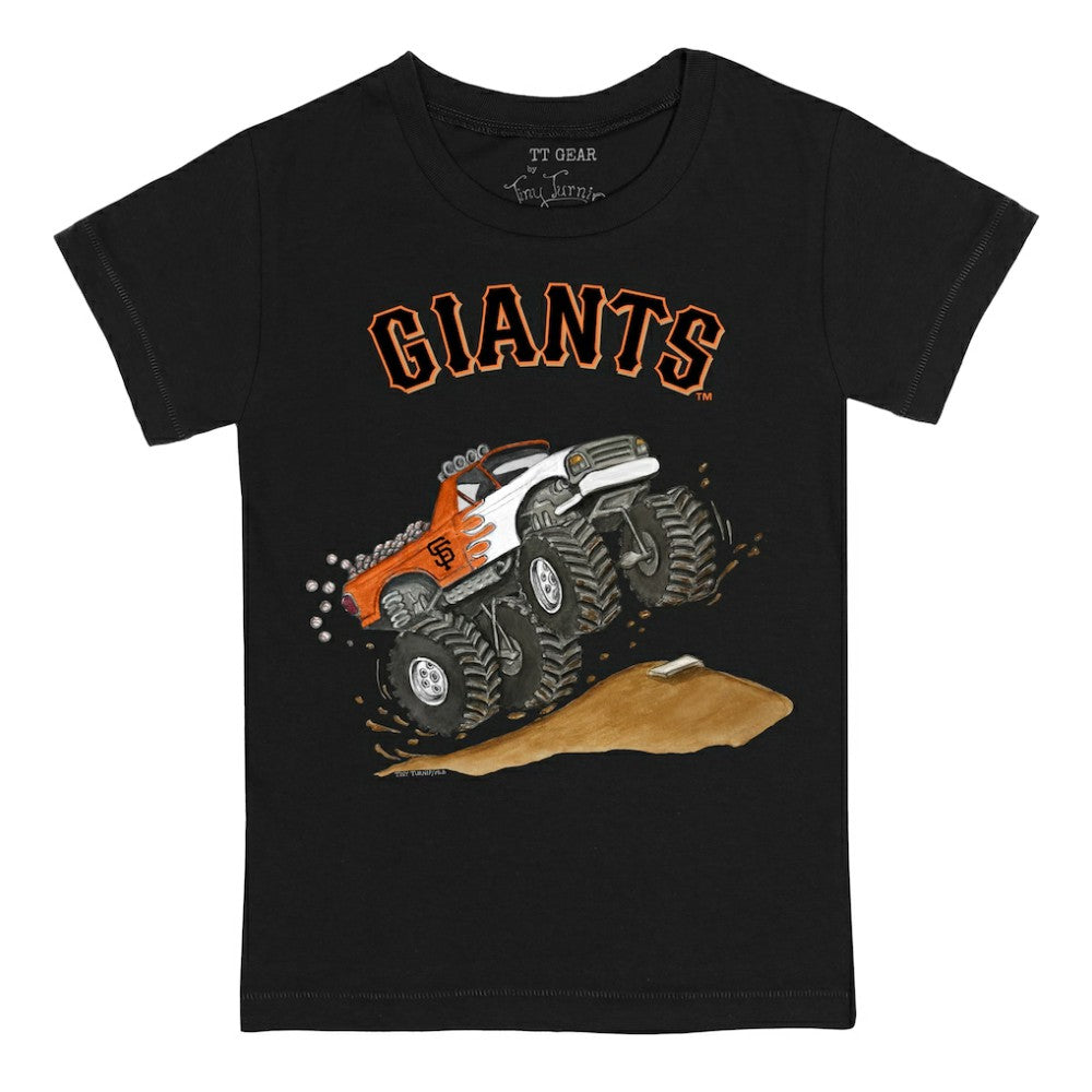 San Francisco Giants Tiny Turnip Youth Monster Truck T-Shirt - Black T-shirts