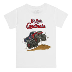 St. Louis Cardinals Tiny Turnip Youth Monster Truck T-Shirt - White T-shirts