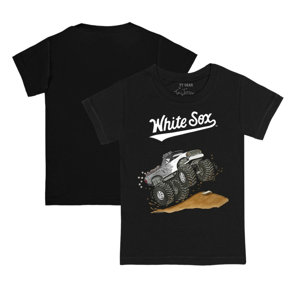 Chicago White Sox Tiny Turnip Youth Monster Truck T-Shirt - Black T-shirts