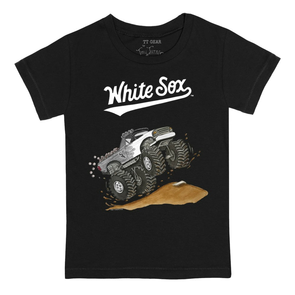 Chicago White Sox Tiny Turnip Youth Monster Truck T-Shirt - Black T-shirts