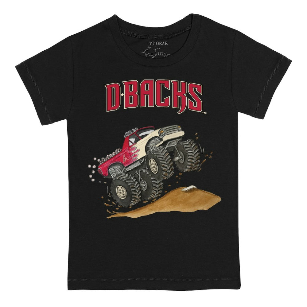 Arizona Diamondbacks Tiny Turnip Youth Monster Truck T-Shirt - Black T-shirts