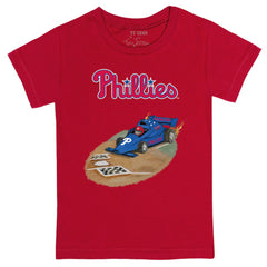 Philadelphia Phillies Tiny Turnip Youth Race Car T-Shirt - Red T-shirts