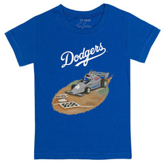 Los Angeles Dodgers Tiny Turnip Youth Race Car T-Shirt - Royal T-shirts
