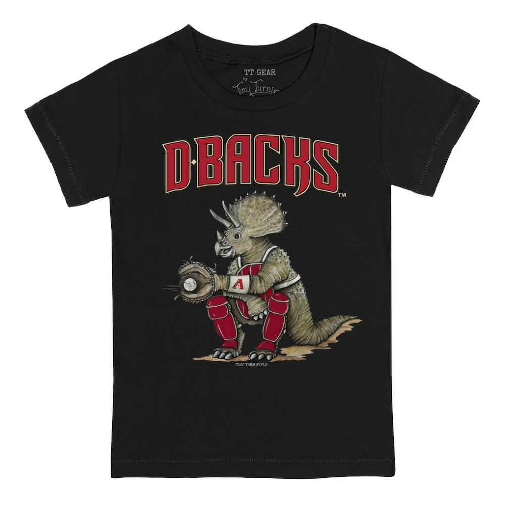 Arizona Diamondbacks Tiny Turnip Youth Triceratops T-Shirt - Black T-shirts