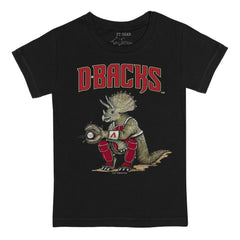 Arizona Diamondbacks Tiny Turnip Youth Triceratops T-Shirt - Black T-shirts