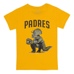 San Diego Padres Tiny Turnip Youth Triceratops T-Shirt - Gold T-shirts
