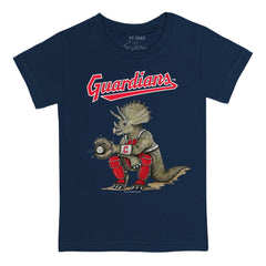 Cleveland Guardians Tiny Turnip Youth Triceratops T-Shirt - Navy T-shirts