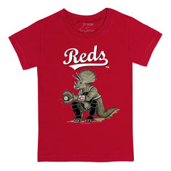 Cincinnati Reds Tiny Turnip Youth Triceratops T-Shirt - Red T-shirts