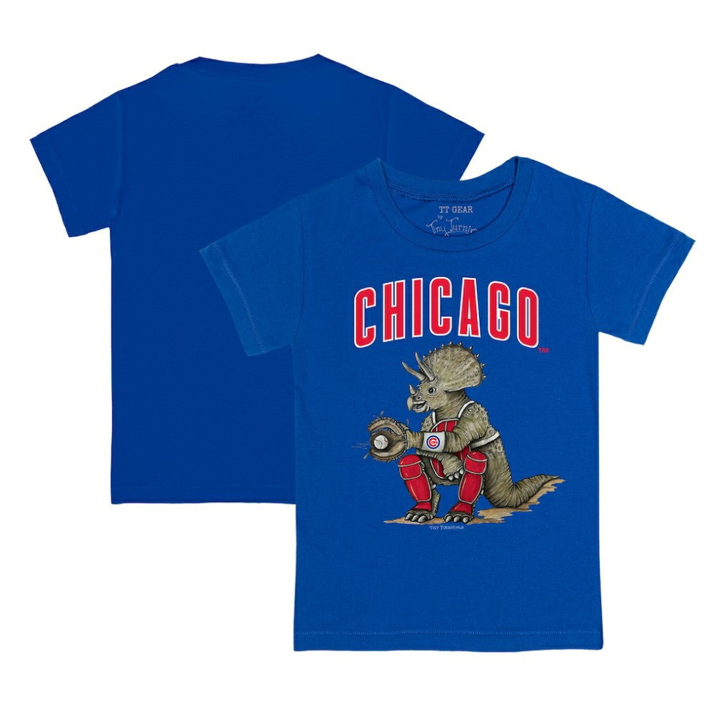 Chicago Cubs Tiny Turnip Youth Triceratops T-Shirt - Royal T-shirts