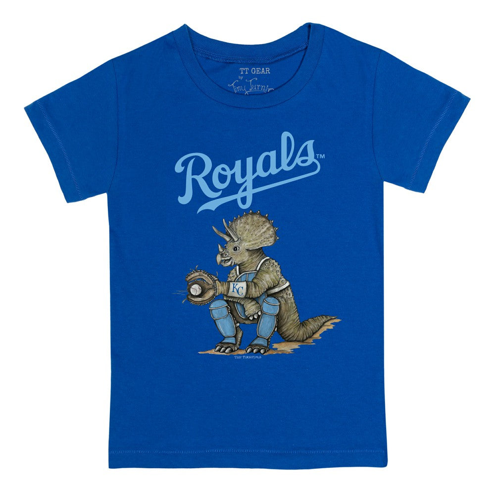 Kansas City Royals Tiny Turnip Youth Triceratops T-Shirt - Royal T-shirts