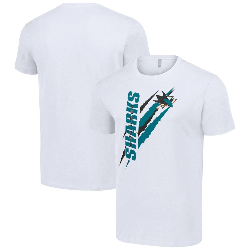 NHL San Jose Sharks Starter Color Scratch T-Shirt - White