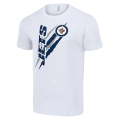 NHL Winnipeg Jets Starter Color Scratch T-Shirt - White