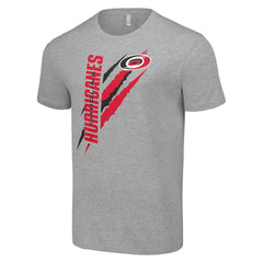 NHL Carolina Hurricanes Starter Color Scratch T-Shirt - Heather Gray