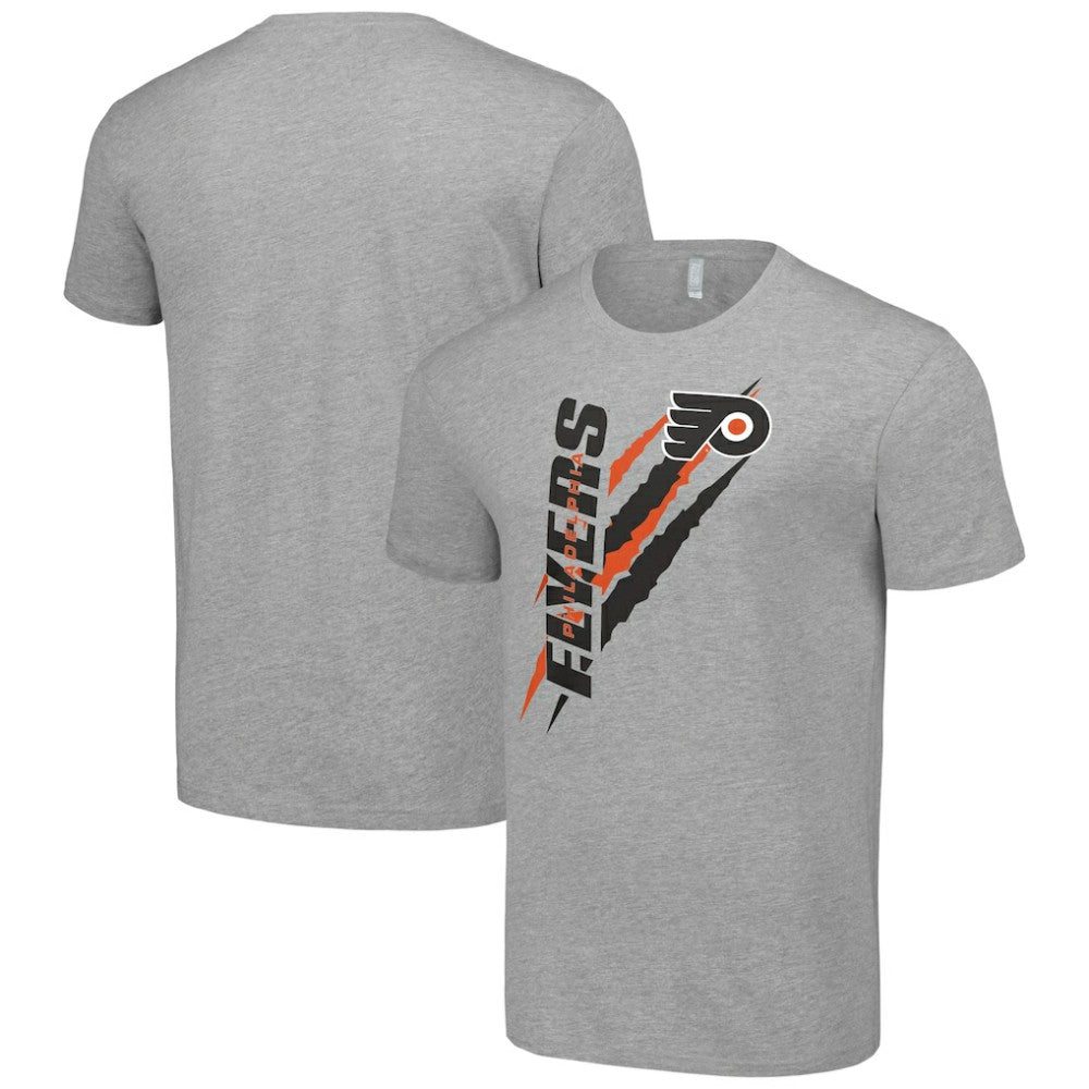 NHL Philadelphia Flyers Starter Color Scratch T-Shirt - Heather Gray