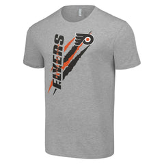 NHL Philadelphia Flyers Starter Color Scratch T-Shirt - Heather Gray