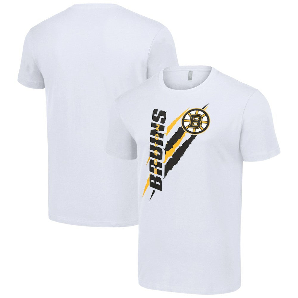 NHL Boston Bruins Starter Color Scratch T-Shirt - White