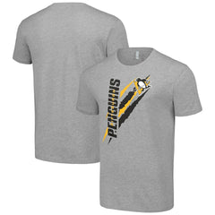 NHL Pittsburgh Penguins Starter Color Scratch T-Shirt - Heather Gray