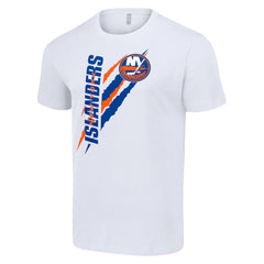 NHL New York Islanders Starter Color Scratch T-Shirt - White