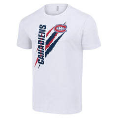 NHL Montreal Canadiens Starter Color Scratch T-Shirt - White