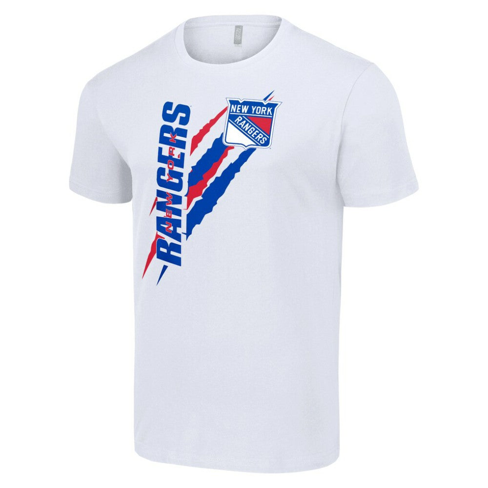 NHL New York Rangers Starter Color Scratch T-Shirt - White