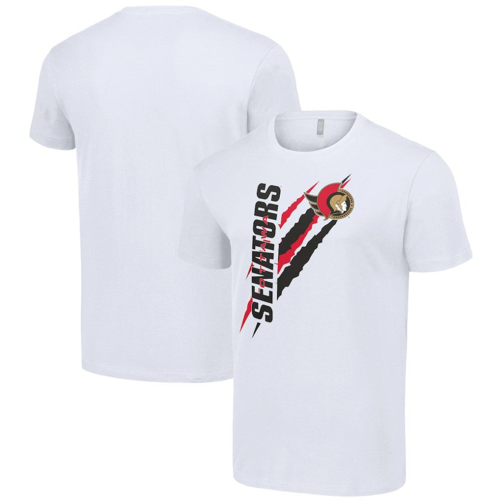 NHL Ottawa Senators Starter Color Scratch T-Shirt - White