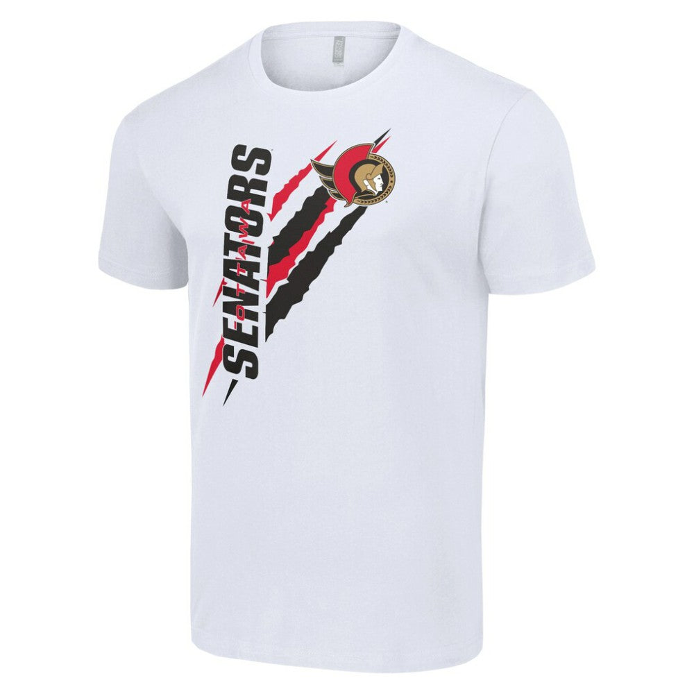 NHL Ottawa Senators Starter Color Scratch T-Shirt - White
