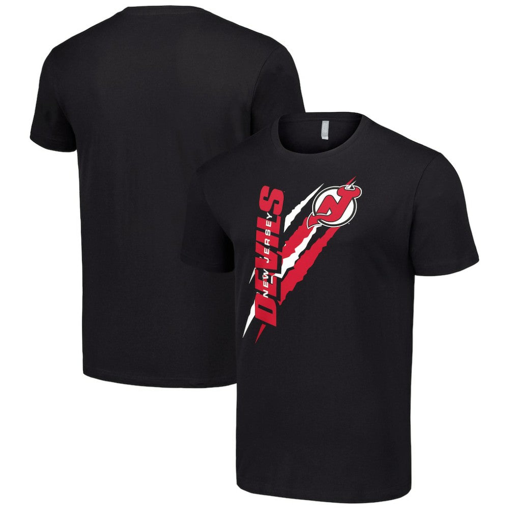 NHL New Jersey Devils Starter Color Scratch T-Shirt - Black