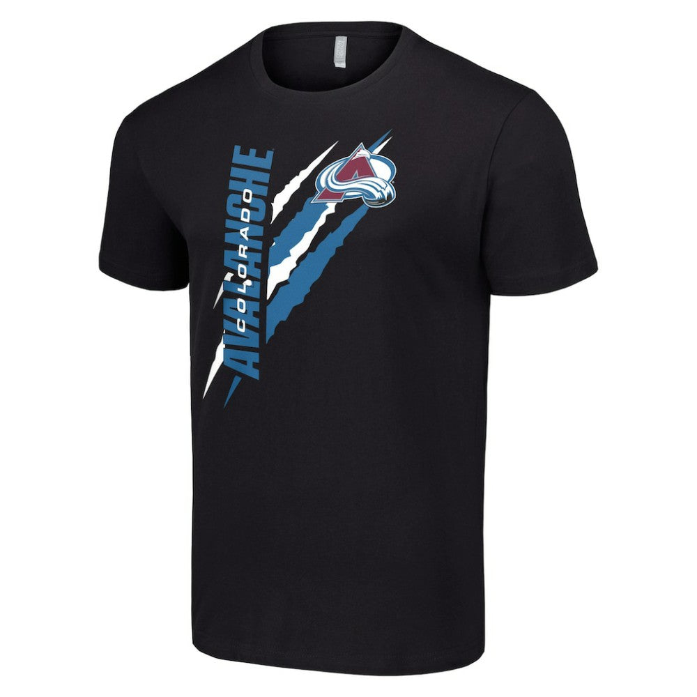 NHL Colorado Avalanche Starter Color Scratch T-Shirt - Black