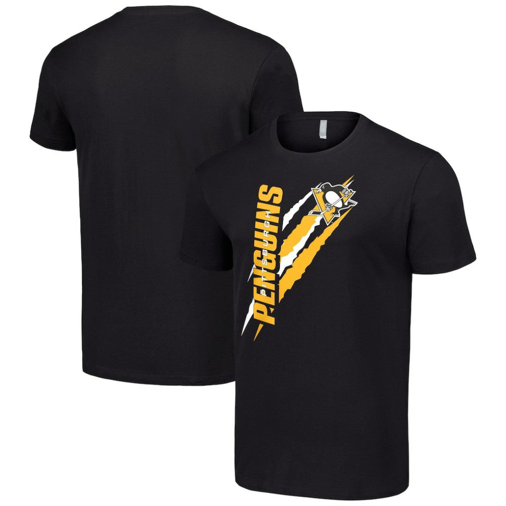 NHL Pittsburgh Penguins Starter Color Scratch T-Shirt - Black