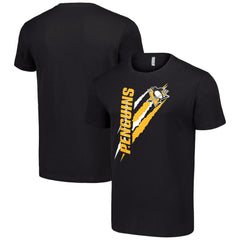 NHL Pittsburgh Penguins Starter Color Scratch T-Shirt - Black