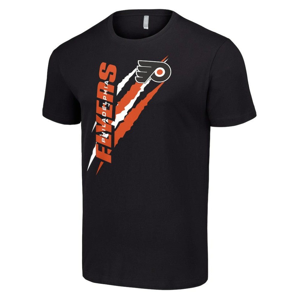 NHL Philadelphia Flyers Starter Color Scratch T-Shirt - Black
