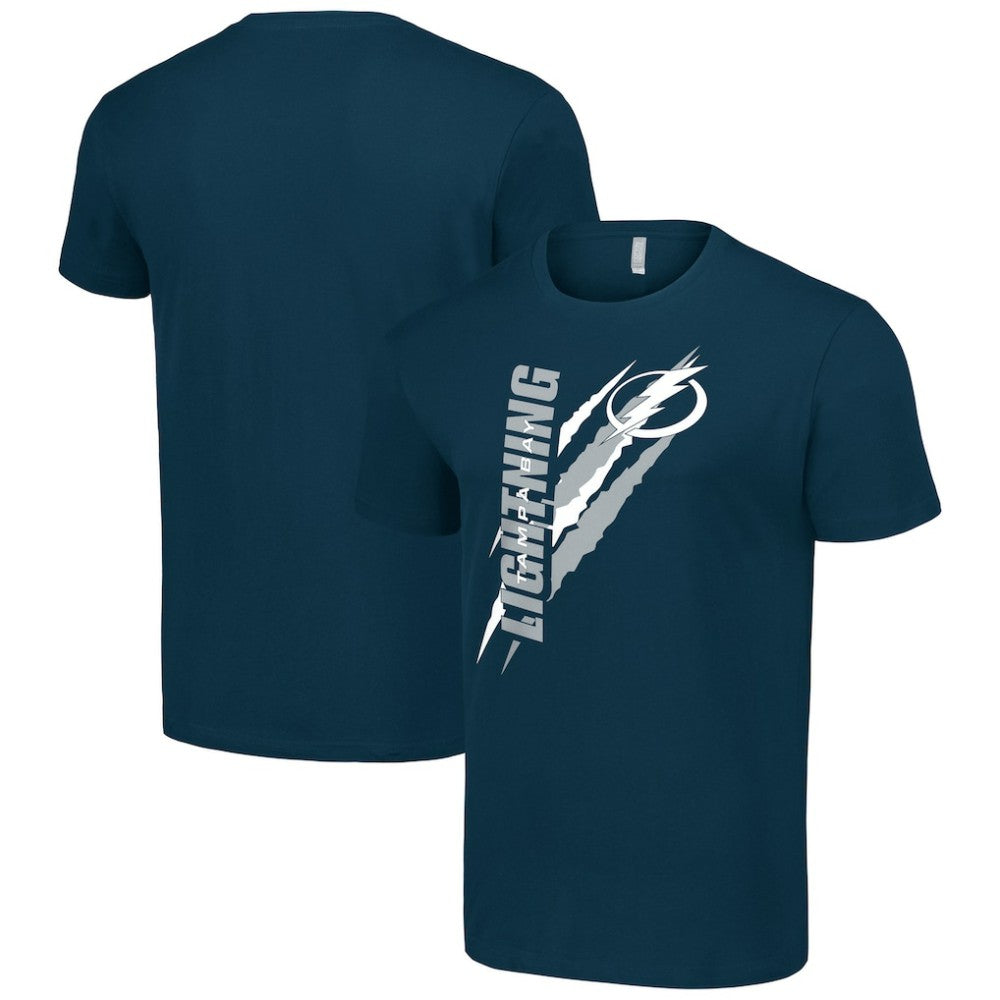 NHL Tampa Bay Lightning Starter Color Scratch T-Shirt - Navy