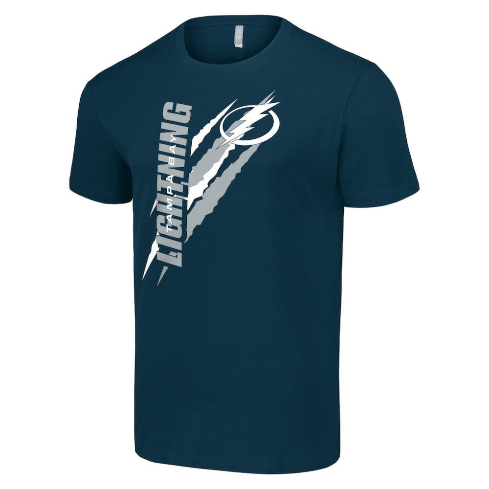 NHL Tampa Bay Lightning Starter Color Scratch T-Shirt - Navy