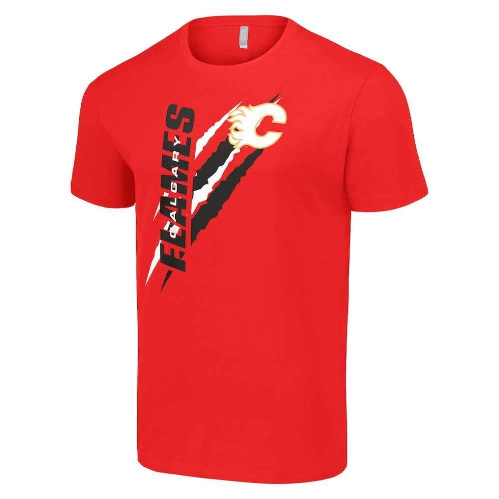 NHL Calgary Flames Starter Color Scratch T-Shirt - Red