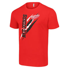 NHL Detroit Red Wings Starter Color Scratch T-Shirt - Red