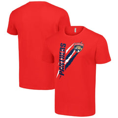 NHL Florida Panthers Starter Color Scratch T-Shirt - Red