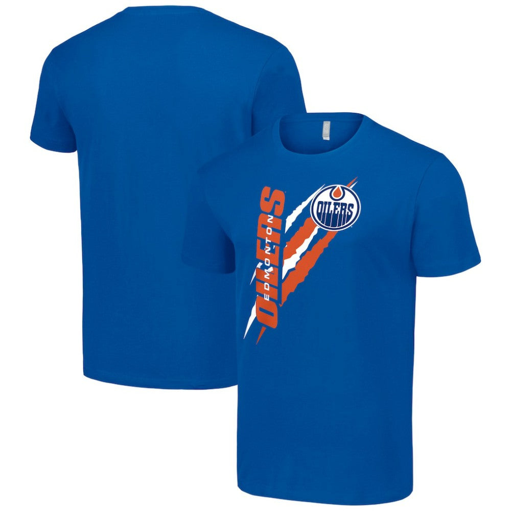 NHL Edmonton Oilers Starter Color Scratch T-Shirt - Royal