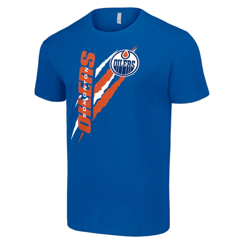 NHL Edmonton Oilers Starter Color Scratch T-Shirt - Royal