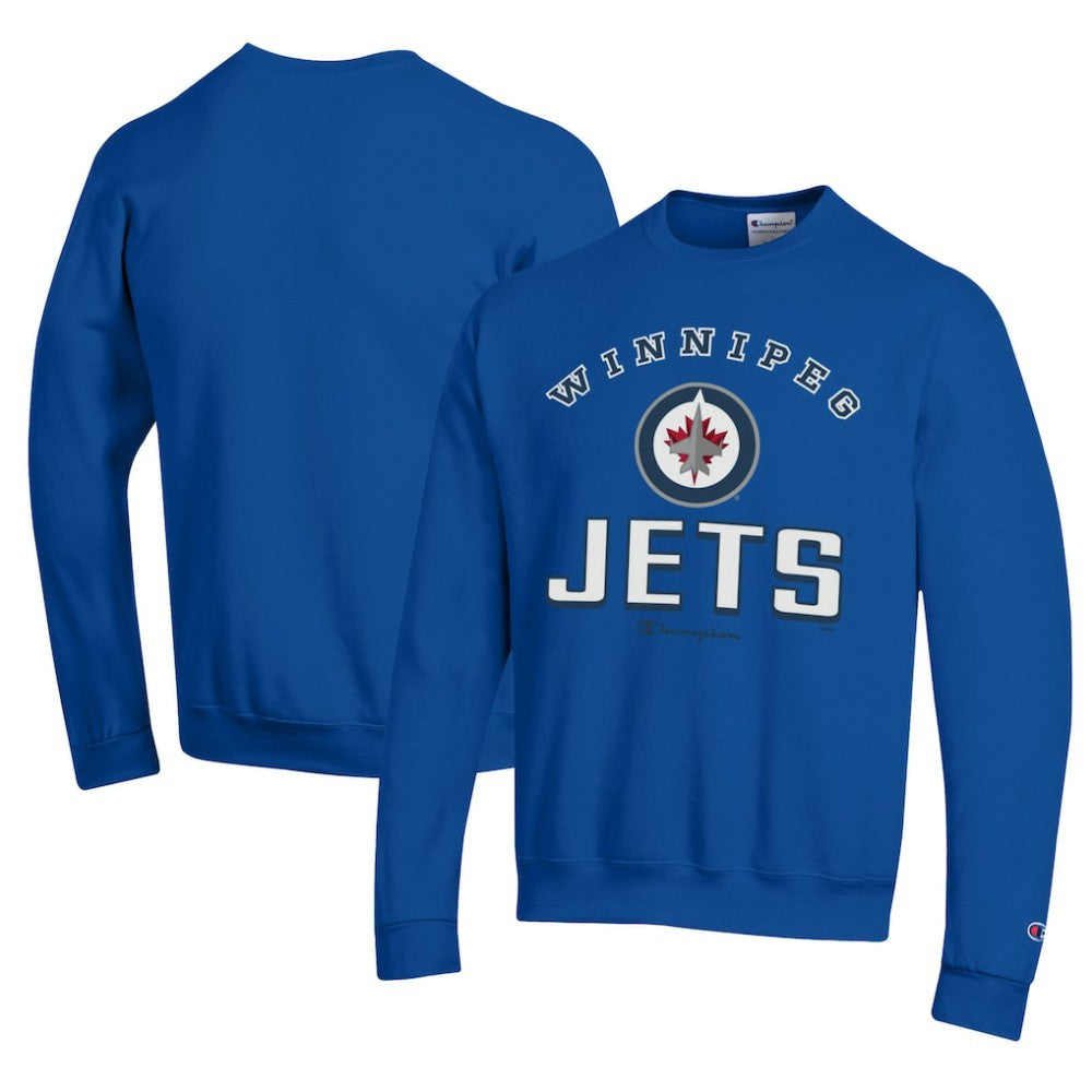 NHL Winnipeg Jets Champion Eco Powerblend Crewneck Sweatshirt - Royal