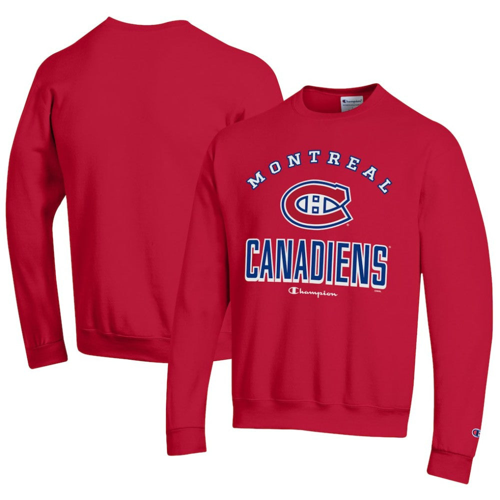NHL Montreal Canadiens Champion Eco Powerblend Crewneck Sweatshirt - Red