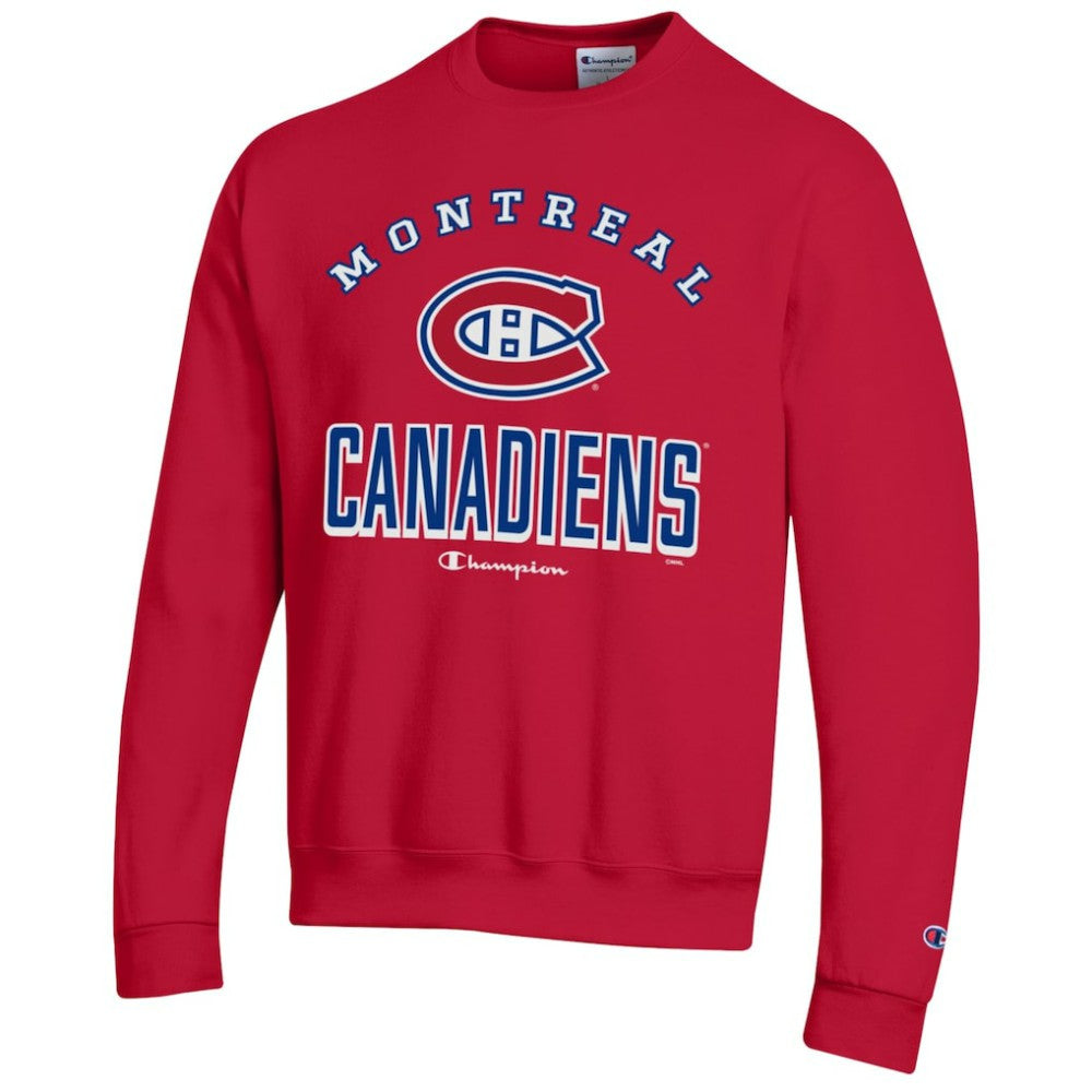 NHL Montreal Canadiens Champion Eco Powerblend Crewneck Sweatshirt - Red