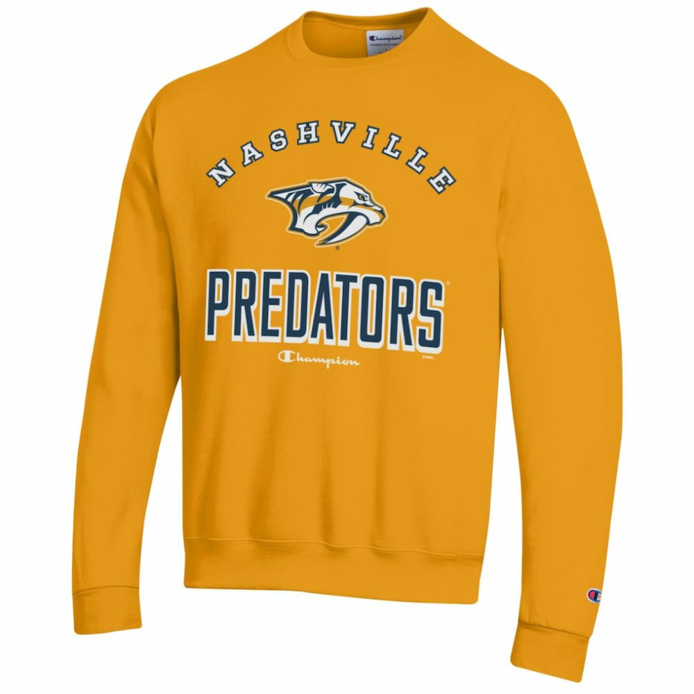NHL Nashville Predators Champion Eco Powerblend Crewneck Sweatshirt - Gold