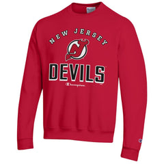 NHL New Jersey Devils Champion Eco Powerblend Crewneck Sweatshirt - Red