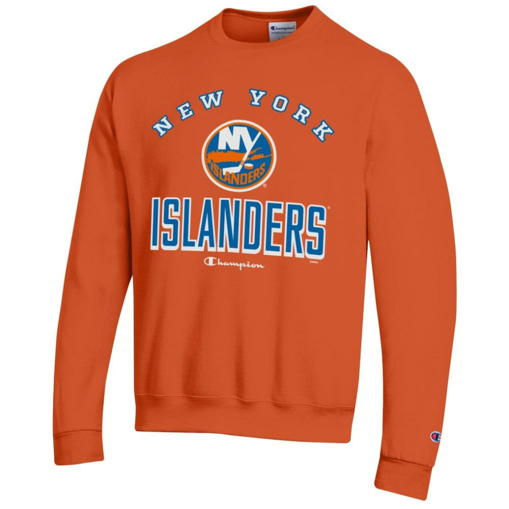 NHL New York Islanders Champion Eco Powerblend Crewneck Sweatshirt - Orange