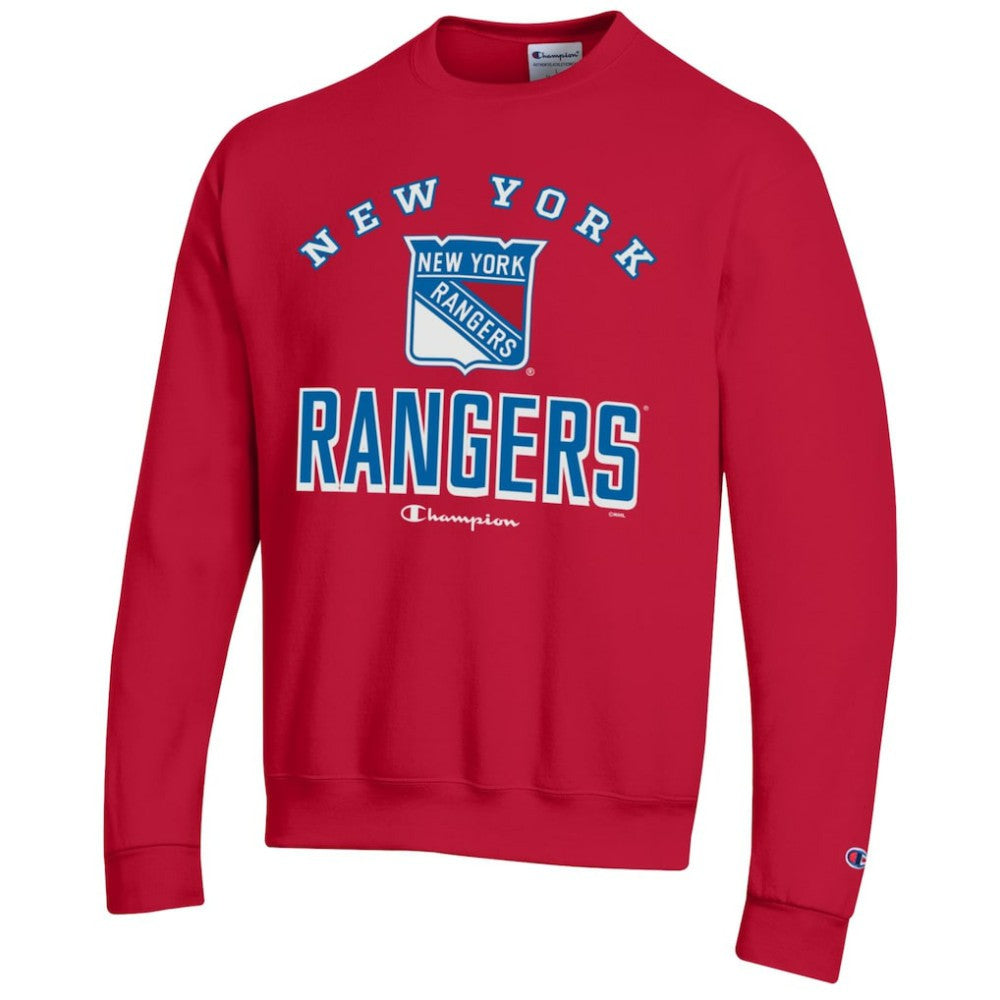 NHL New York Rangers Champion Eco Powerblend Crewneck Sweatshirt - Red